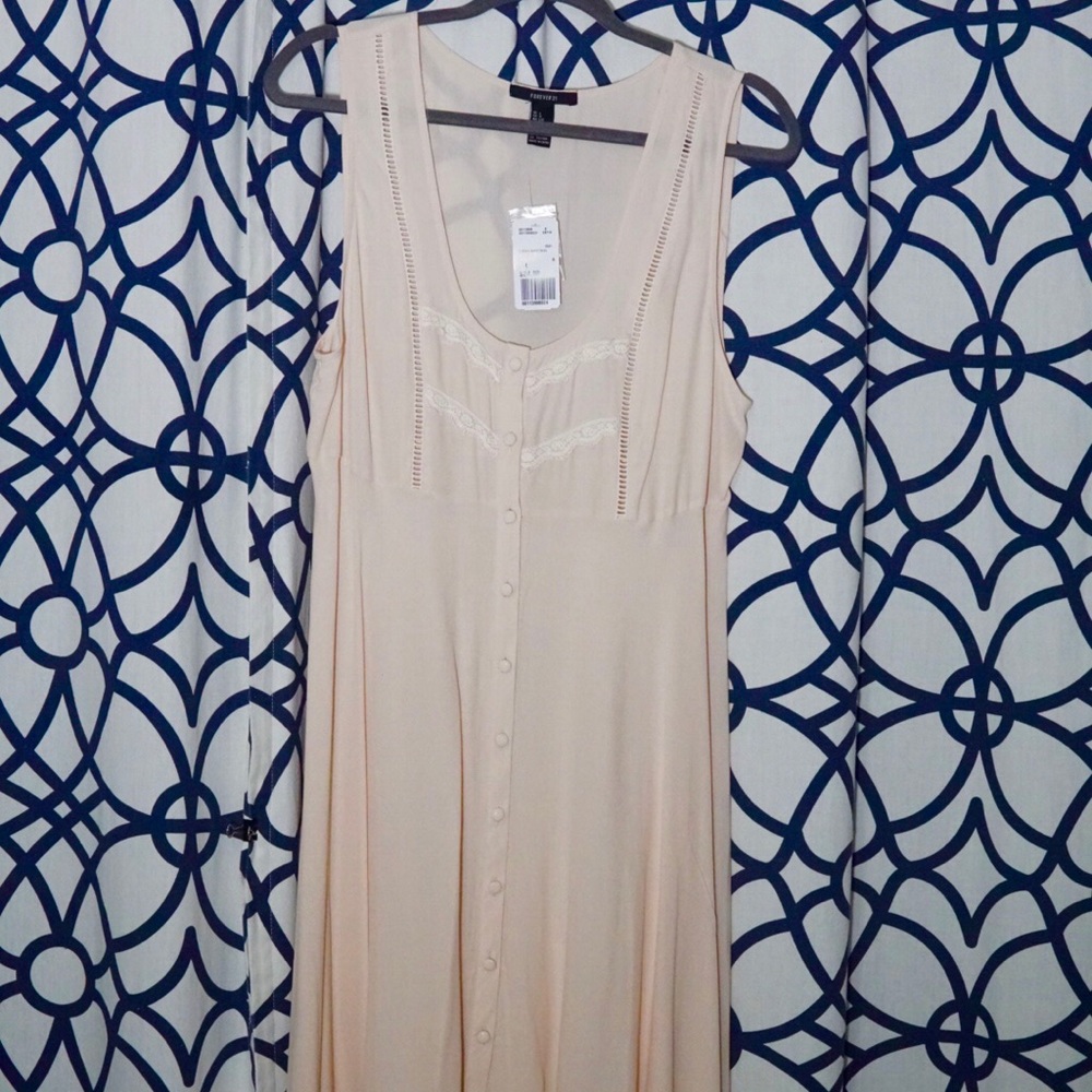 Taupe - woven dress